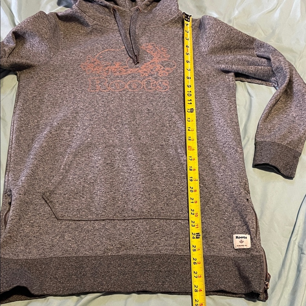 Roots Heather Gray Hooded Sweater for Women xsmall - Picture 7 of 11